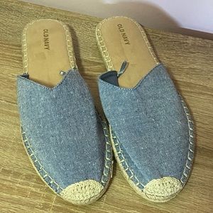 Old Navy Espadrille Mules - Chambray Blue